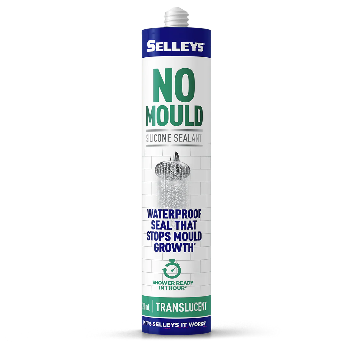 Selleys No Mould Resistant Silicone Sealant 290ml Translucent