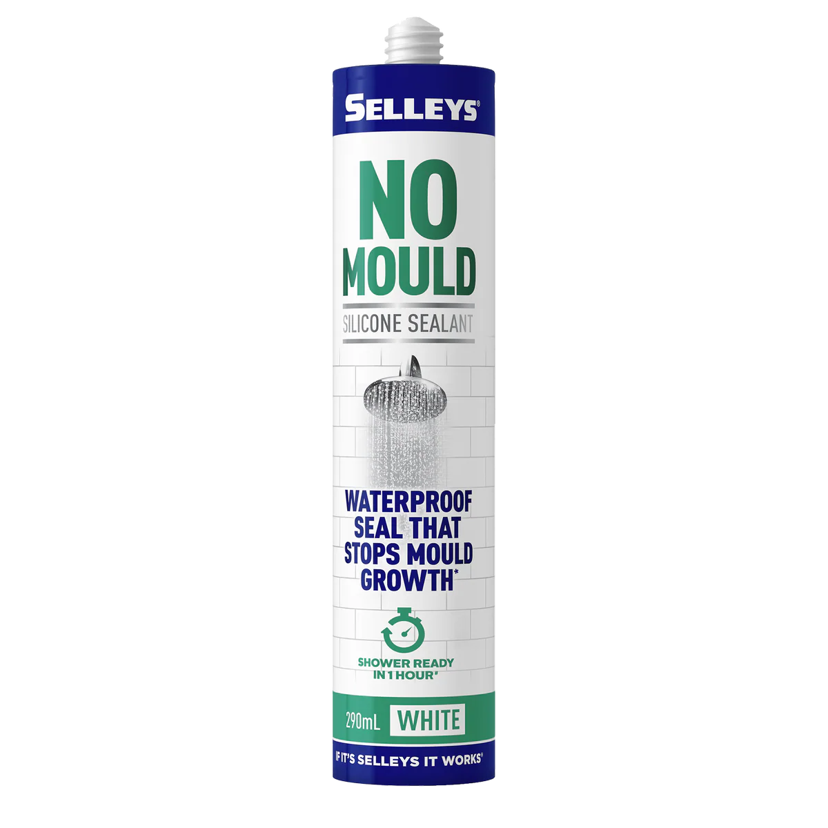Selleys No Mould Resistant Silicone Sealant 290ml - White - 290ml