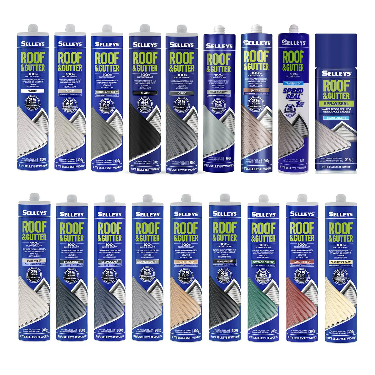 Selleys Roof and Gutter Silicone Sealant 300g - Woodland Grey - Waterproof - Image 4