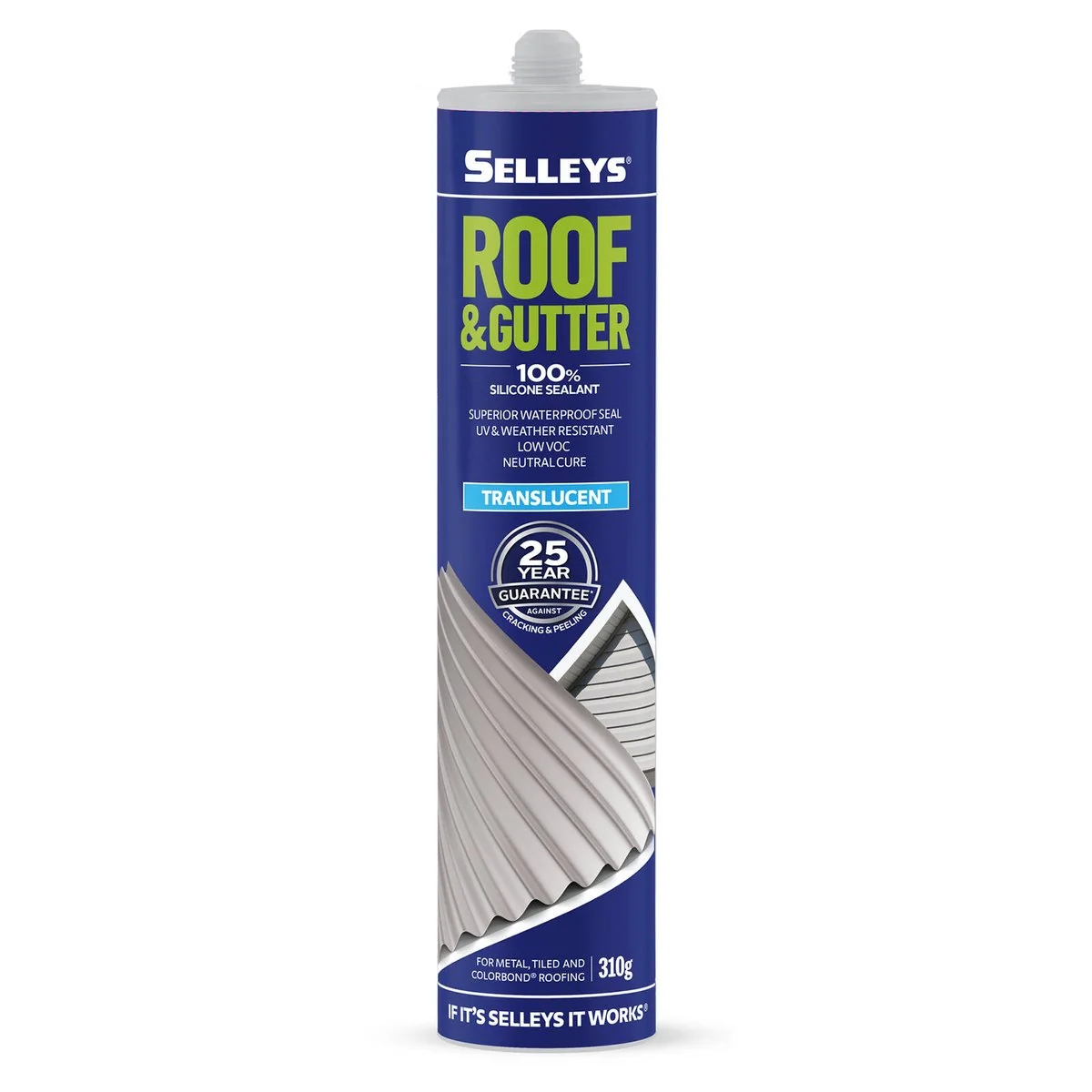 Selleys Roof & Gutter Silicone - 310g Triple Pack - Translucent - Waterproof - Image 3
