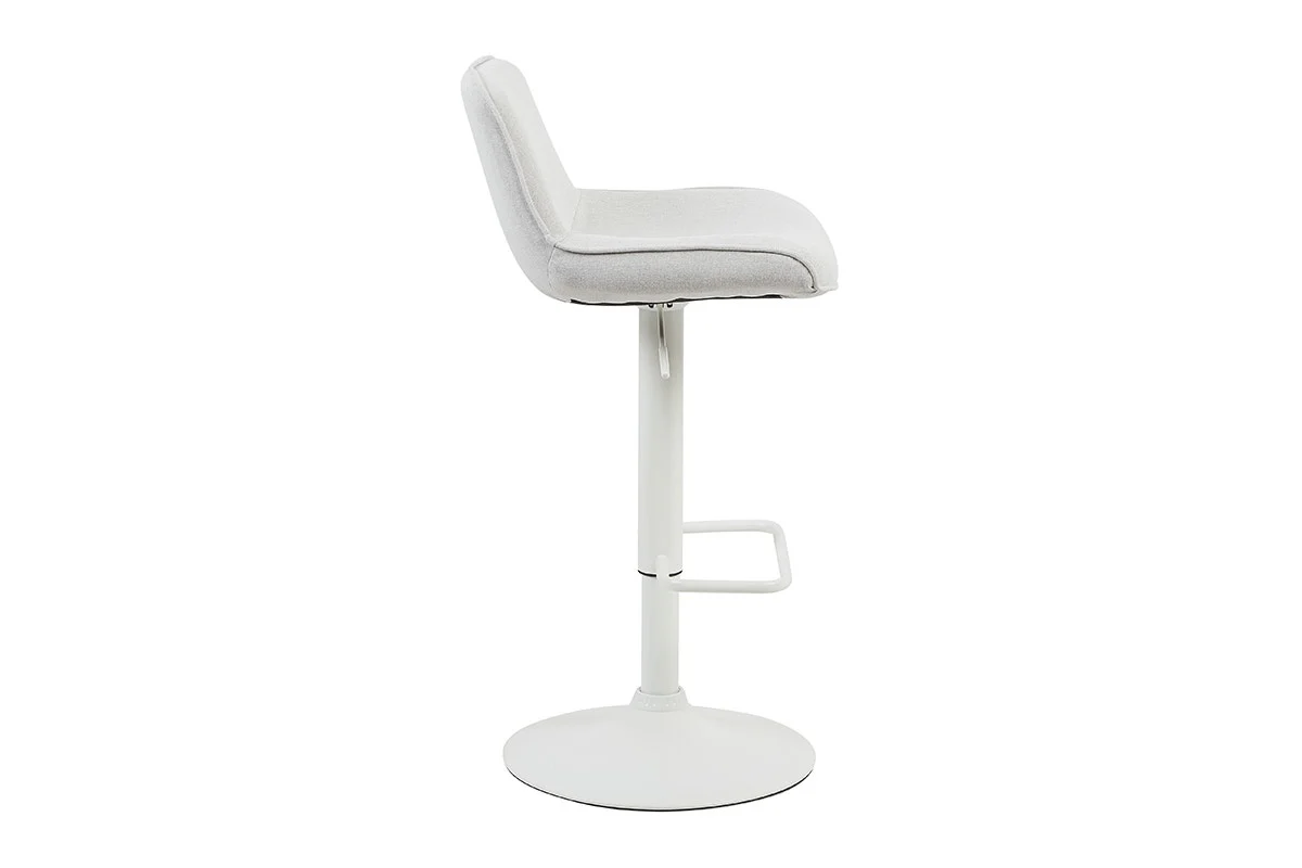 Set of 2 Matt Blatt Joey Height Adjustable Bar Stools White Beach Sand - Image 10