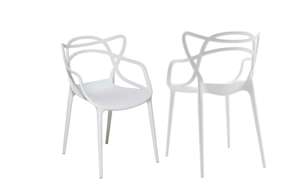 Set of 2 Matt Blatt Philippe Starck Masters Chairs Replica White - Image 2