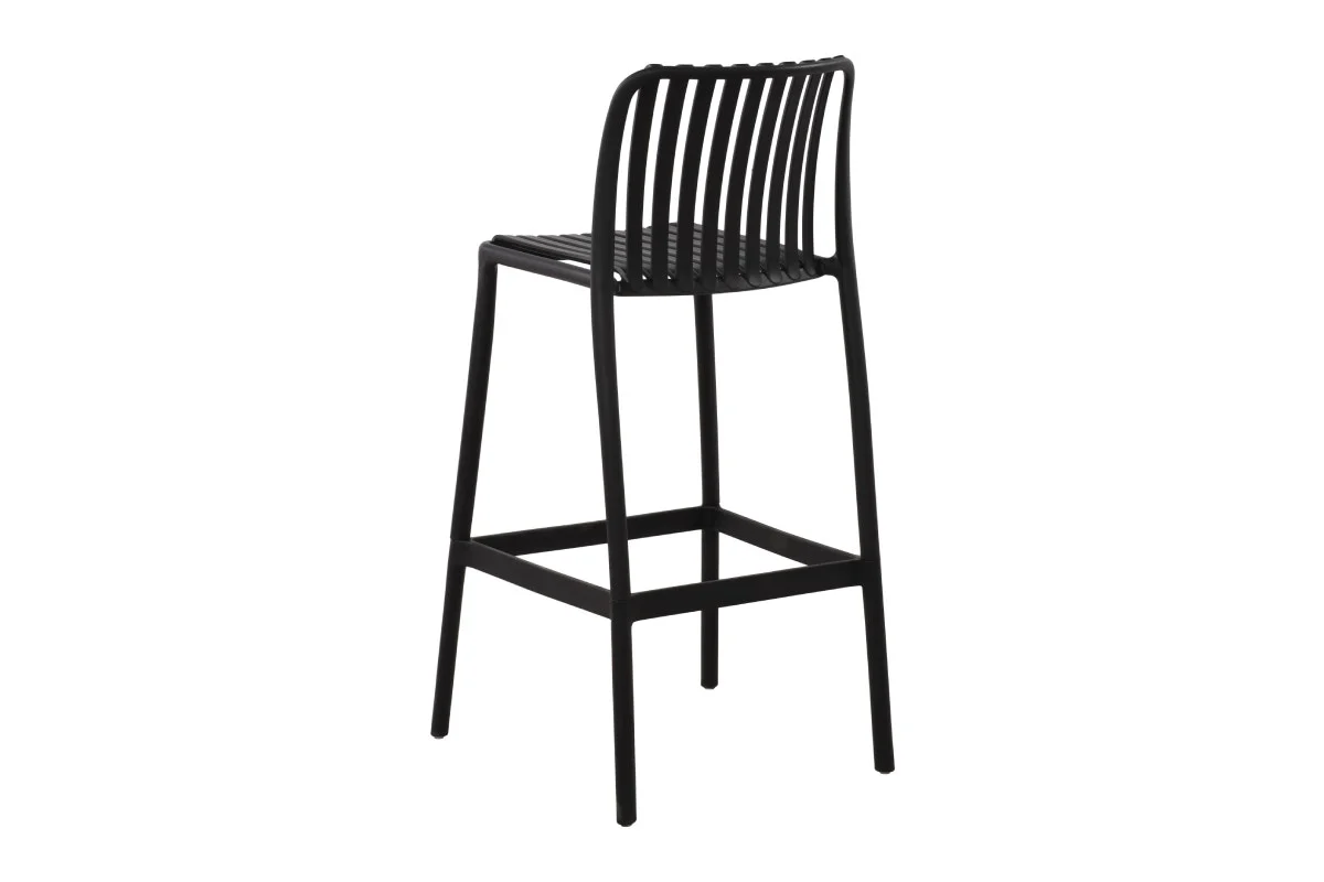 Set of 2 Shangri La San Lucas Bar Stools Black Outdoor - Image 7
