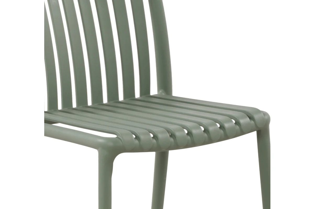 Set of 2 Shangri La San Lucas Dining Chairs Green Outdoor - Image 10