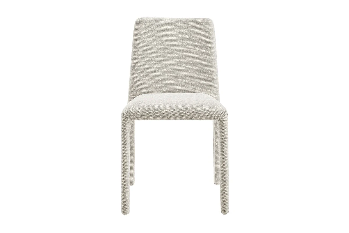 Set of 2 Shangri La Serena Upholstered Dining Chairs Beige - Image 4