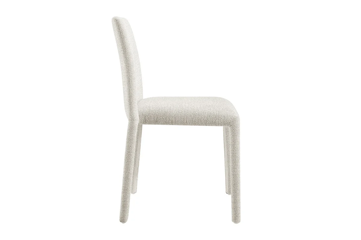 Set of 2 Shangri La Serena Upholstered Dining Chairs Beige - Image 5