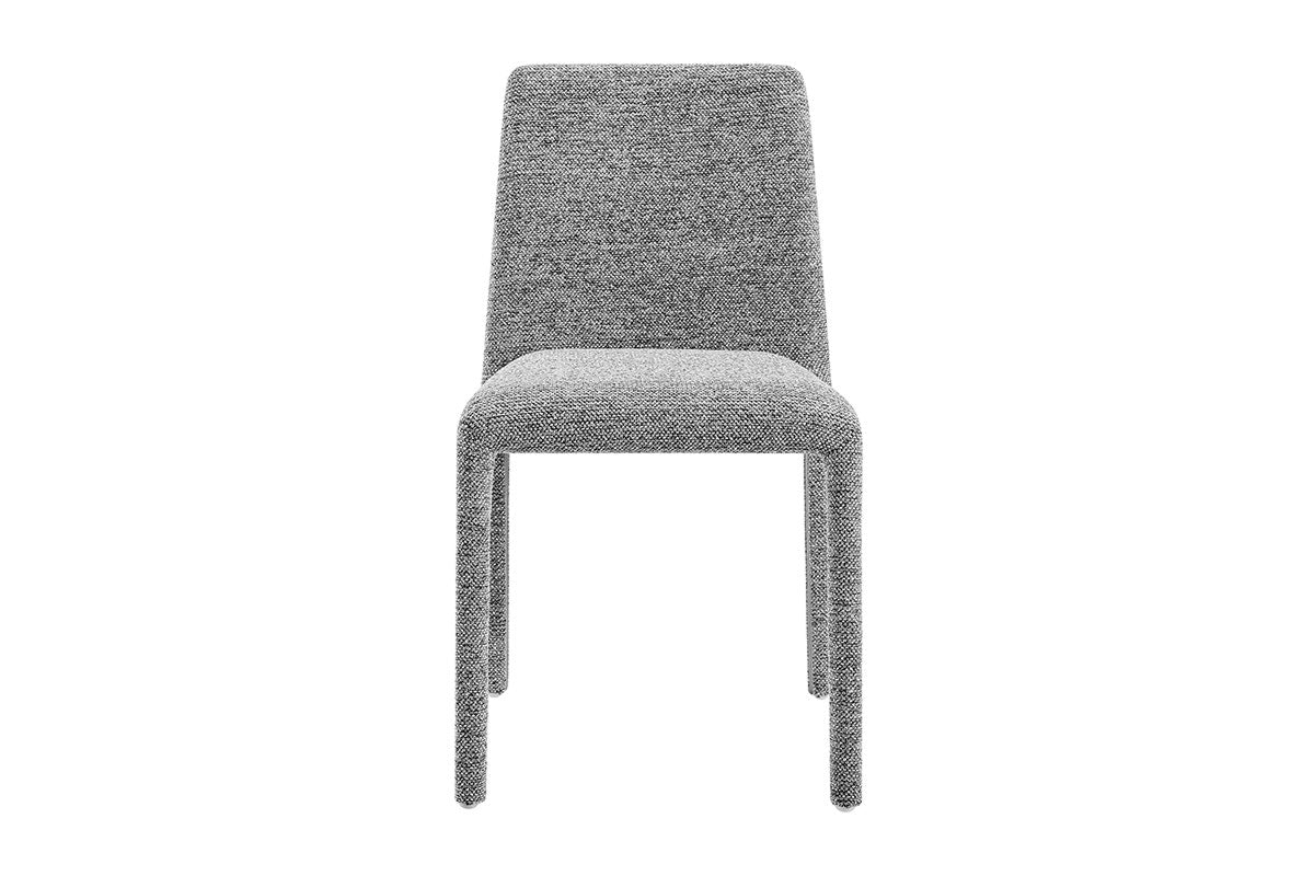 Set of 2 Shangri La Serena Upholstered Dining Chairs Grey - Image 4