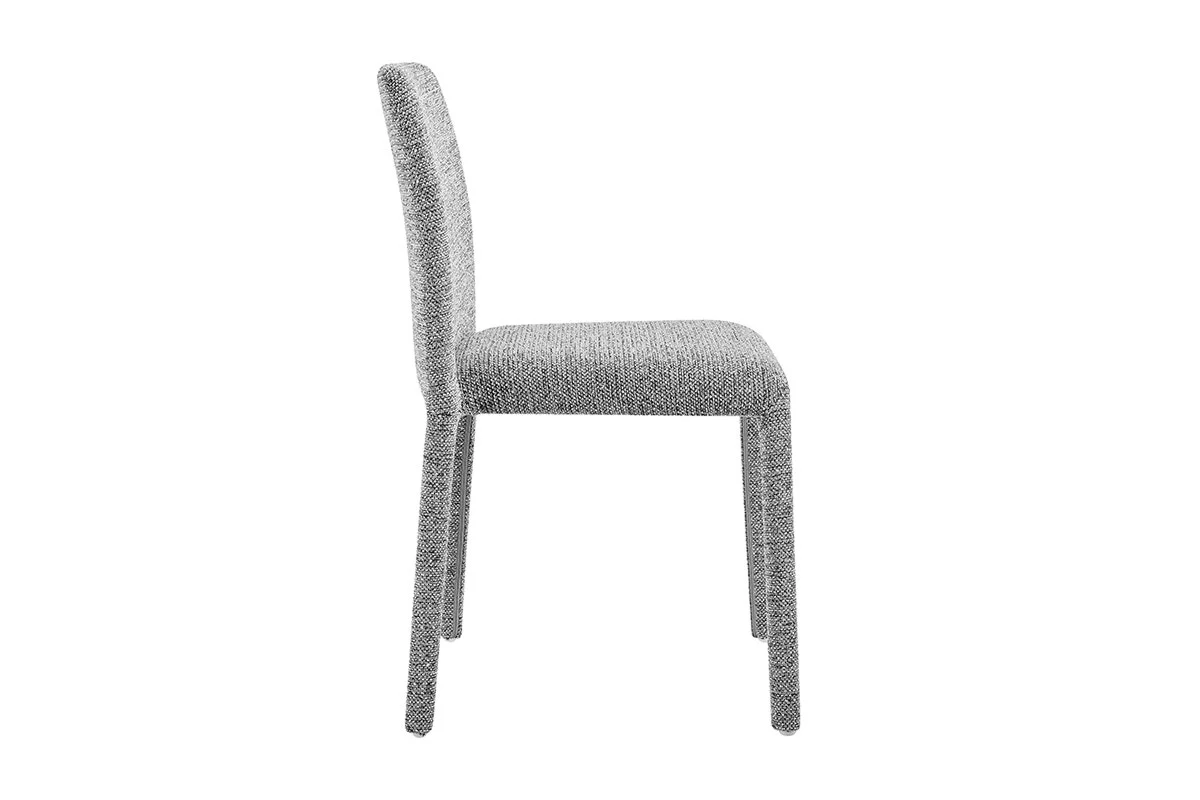 Set of 2 Shangri La Serena Upholstered Dining Chairs Grey - Image 5