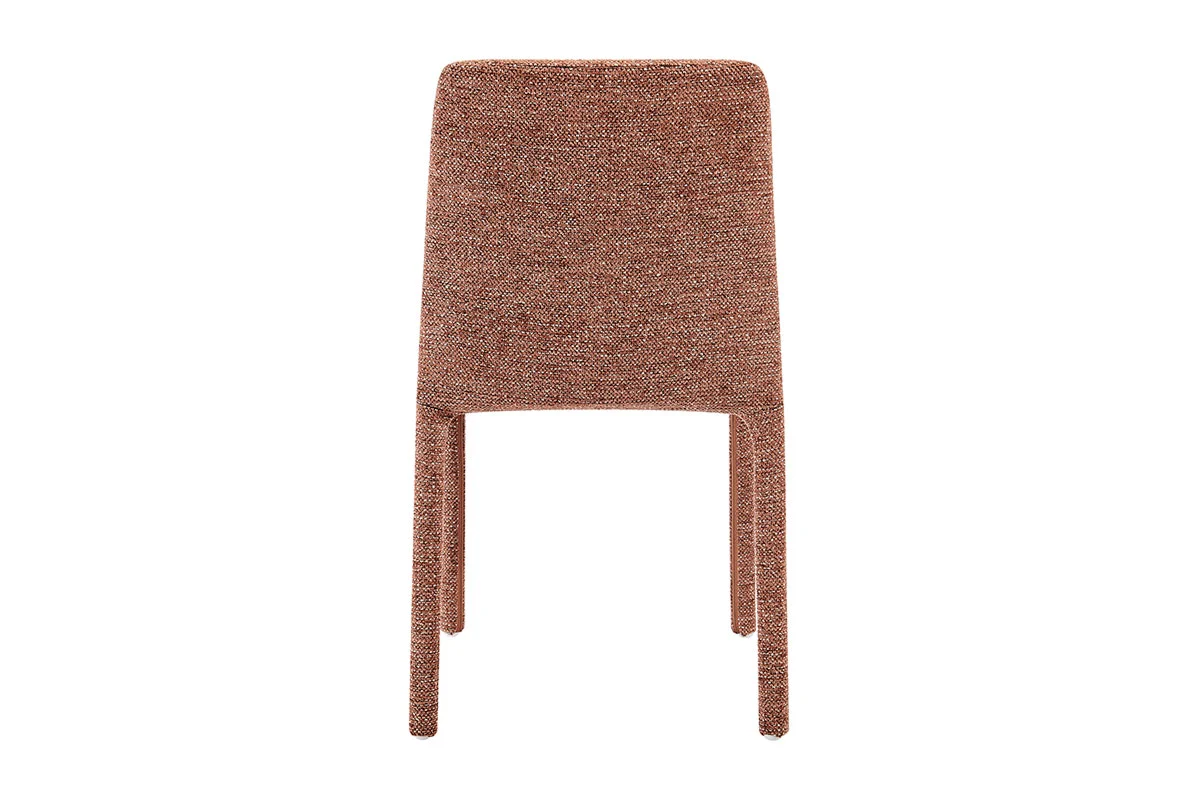 Set of 2 Shangri La Serena Upholstered Dining Chairs Terracotta - Image 6