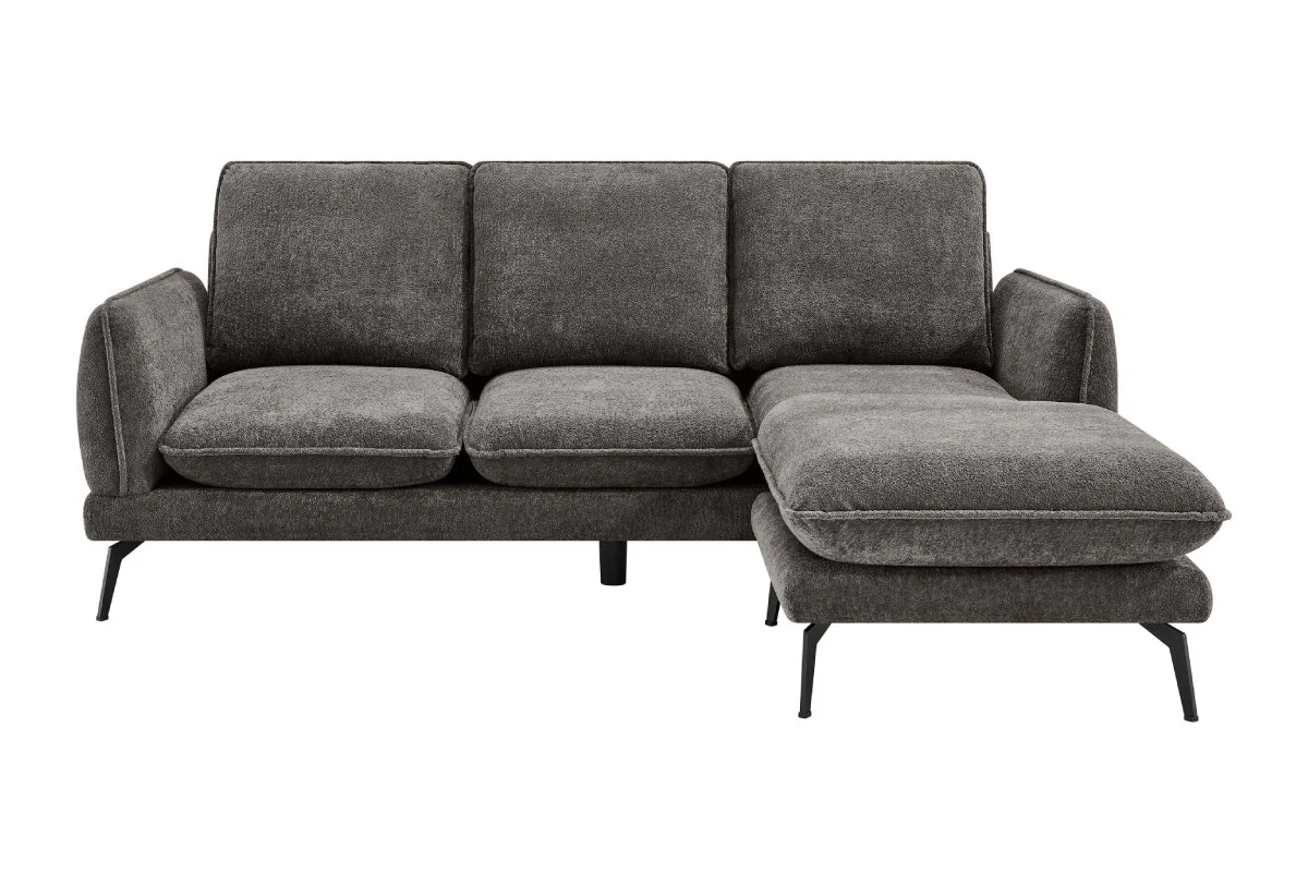 Shangri La Bellamy 3 Seater Sofa Charcoal Reversible Chaise - Image 3