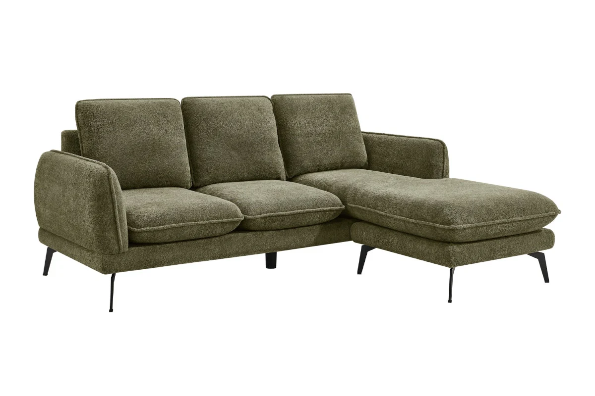 Shangri La Bellamy 3 Seater Sofa Green Reversible Chaise - Image 2