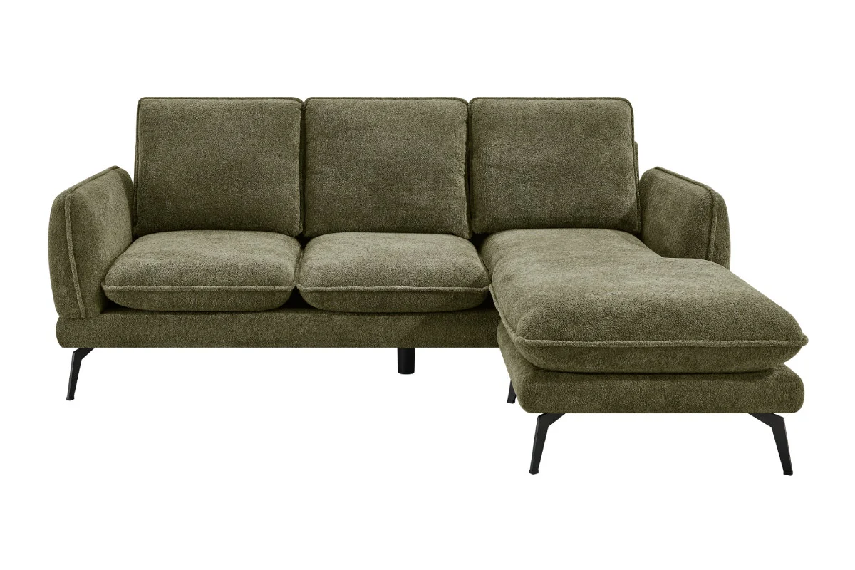 Shangri La Bellamy 3 Seater Sofa Green Reversible Chaise - Image 3