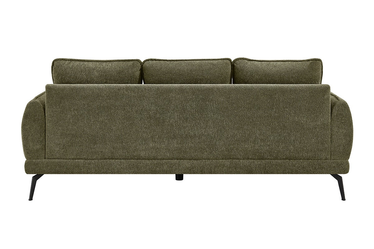 Shangri La Bellamy 3 Seater Sofa Green Reversible Chaise - Image 4