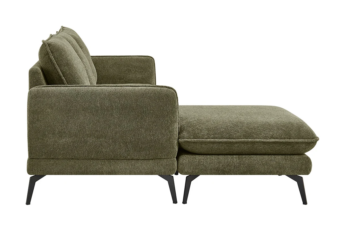 Shangri La Bellamy 3 Seater Sofa Green Reversible Chaise - Image 5