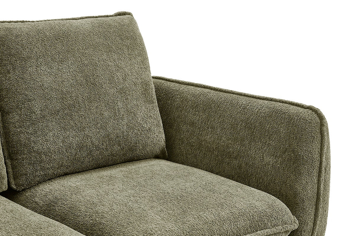 Shangri La Bellamy 3 Seater Sofa Green Reversible Chaise - Image 6