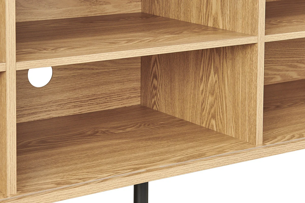 Shangri La Byron Entertainment Unit Natural 180cm 2 Door - Image 9