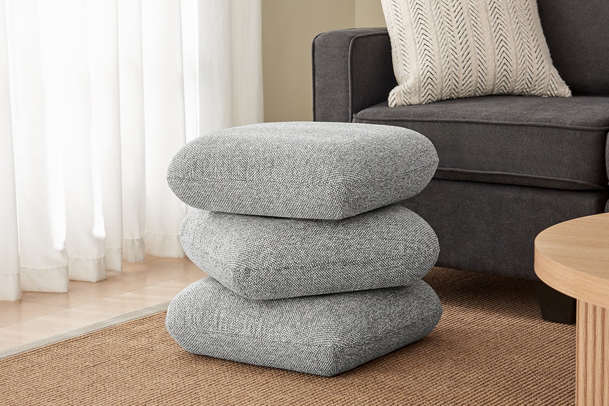 Shangri La Iris Ottoman Grey 360 Swivel - Image 4