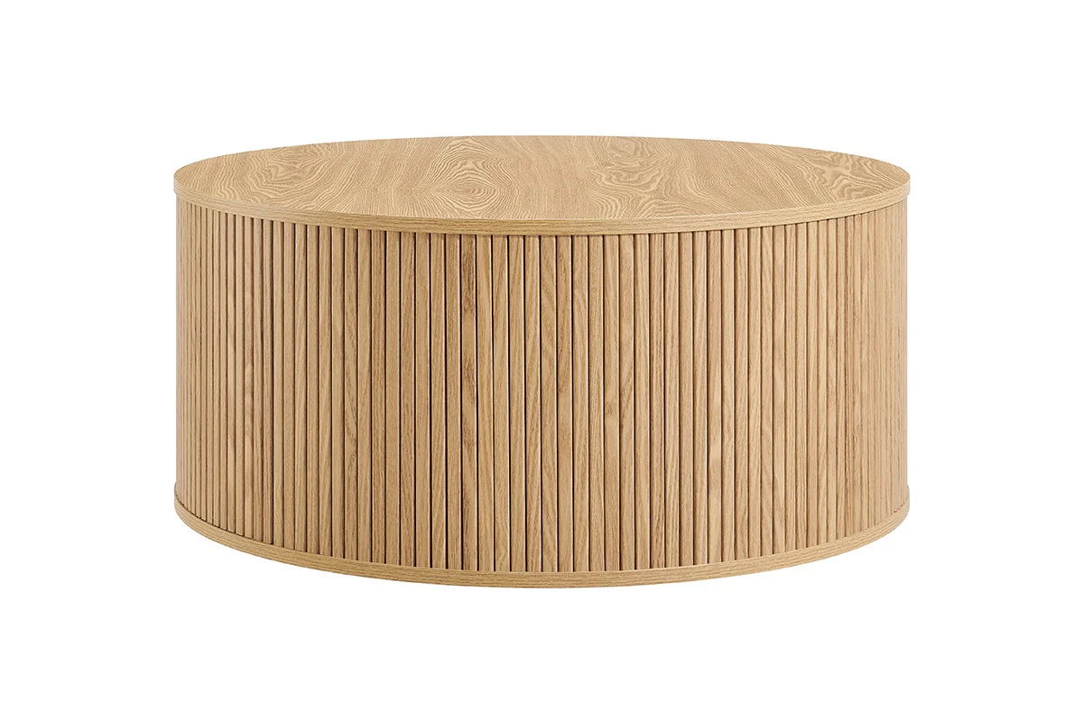 Shangri La Kobe Coffee Table Natural Hidden Storage - Image 3