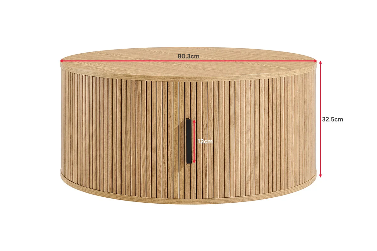 Shangri La Kobe Coffee Table Natural Hidden Storage - Image 7