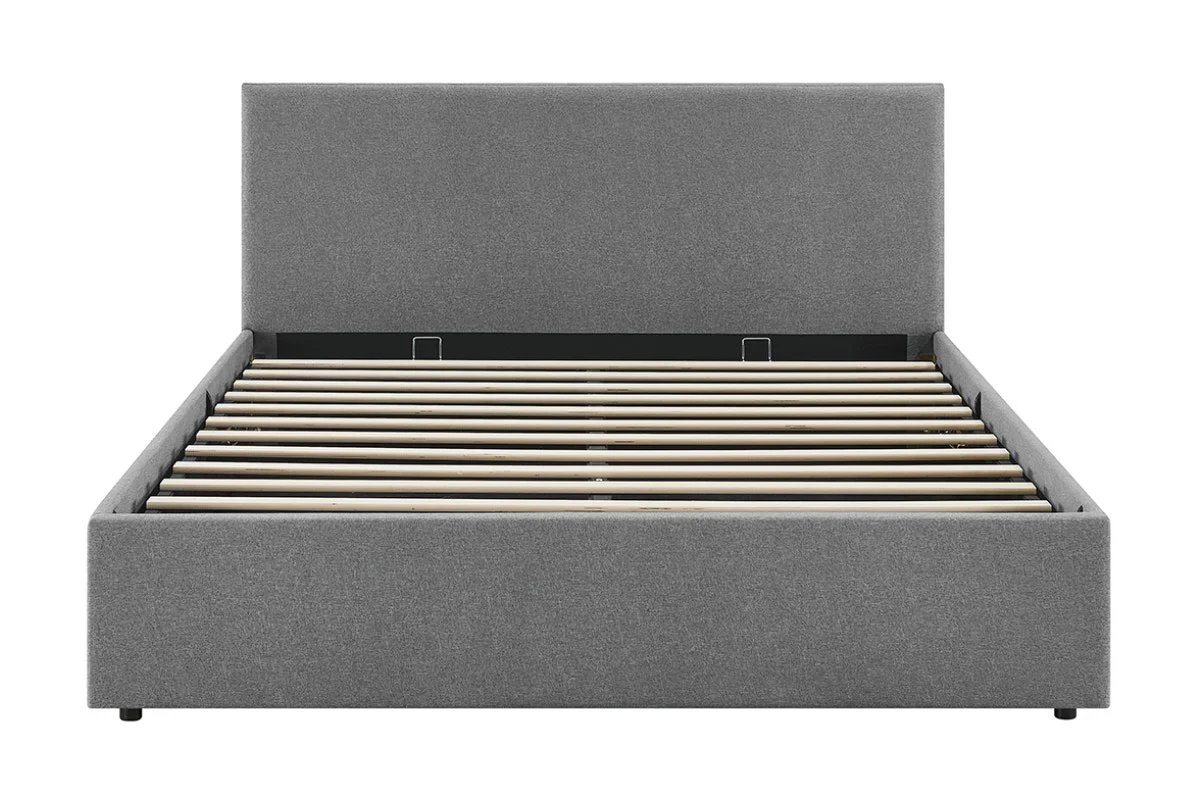 Shangri La Lyon Gas Lift Storage Bed Frame Grey Queen - Image 4