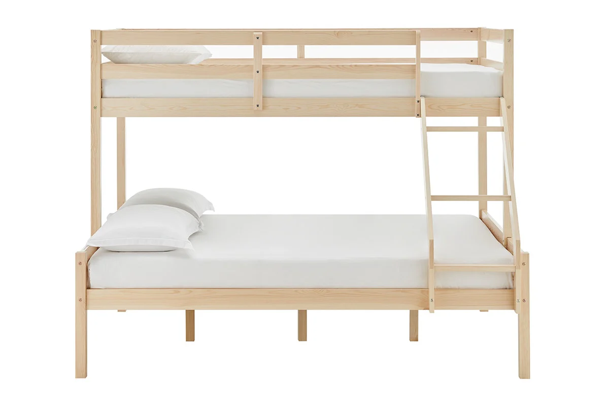Shangri La Pasadena Single Over Double Bunk Bed Natural - Image 10