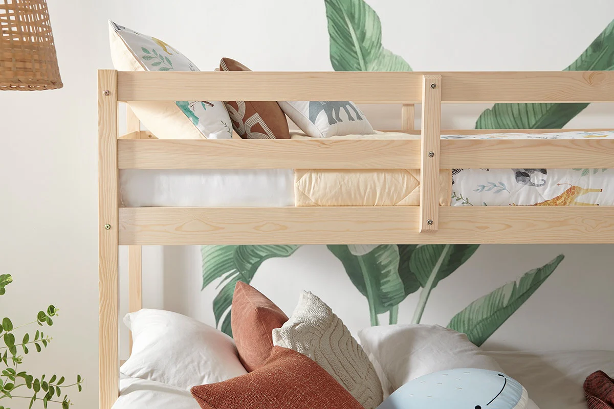 Shangri La Pasadena Single Over Double Bunk Bed Natural - Image 2