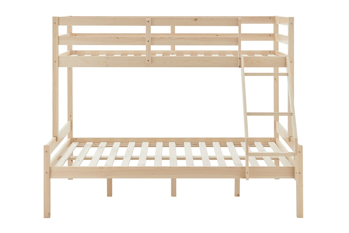 Shangri La Pasadena Single Over Double Bunk Bed Natural - Image 6