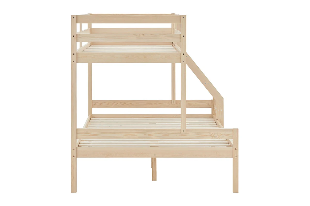 Shangri La Pasadena Single Over Double Bunk Bed Natural - Image 7