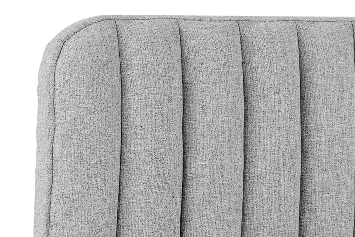 Shangri La Victoria Bed Frame Silver Double Upholstered - Image 4