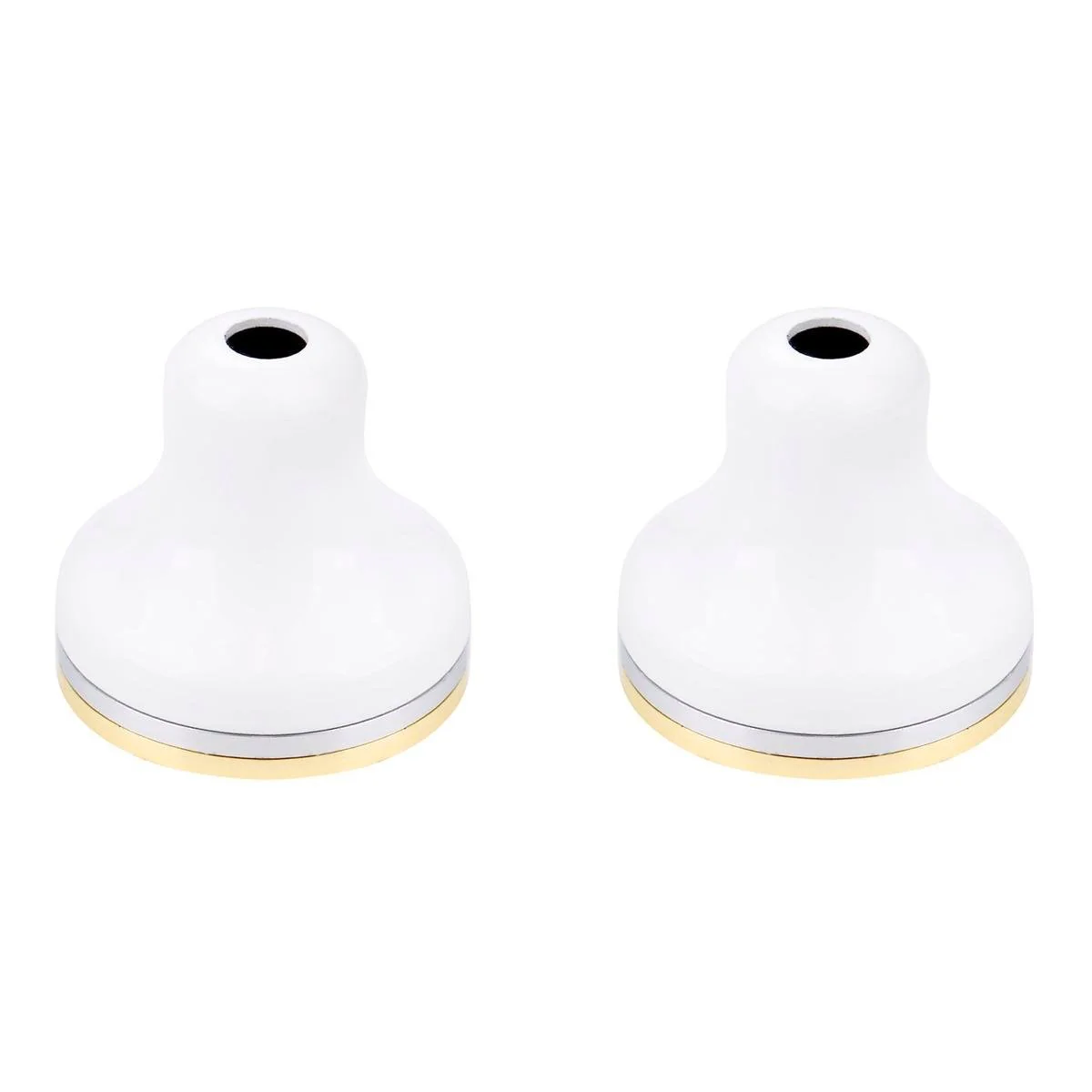 Shaw Mason Basin Flange - Pack of 2 - Brass - White Finish
