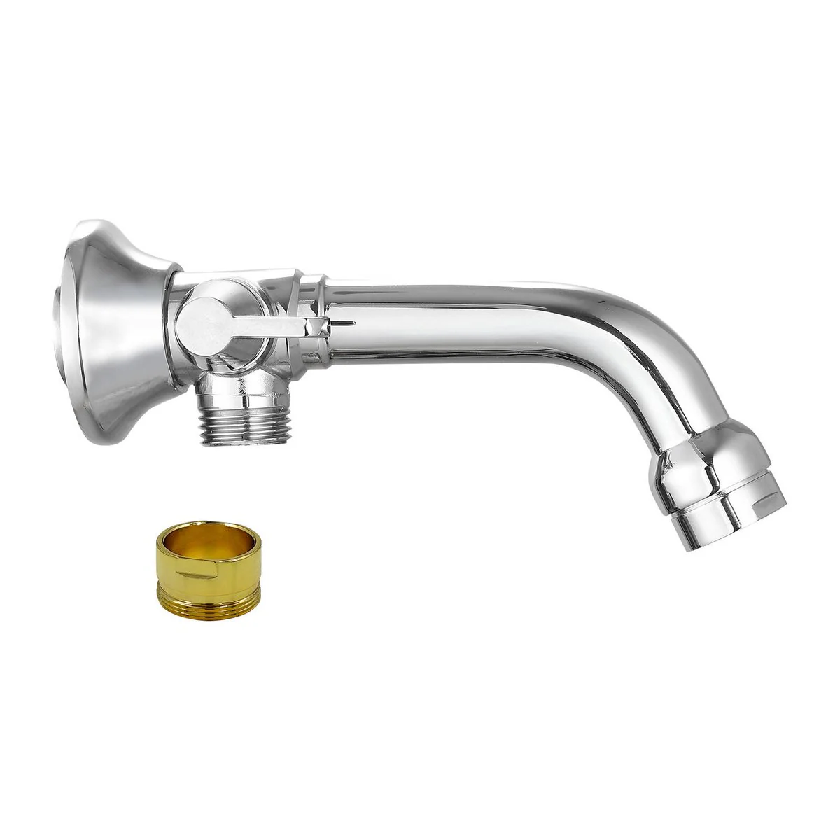Shaw Mason Chrome Bath Spout Diverter - 140mm - Durable Brass Construction