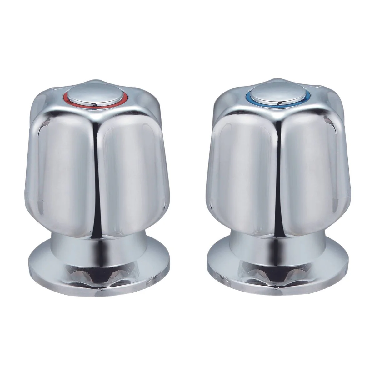 Shaw Mason Chrome Star Style Basin Top Assembly Pair - 140mm x 120mm - Easy Install