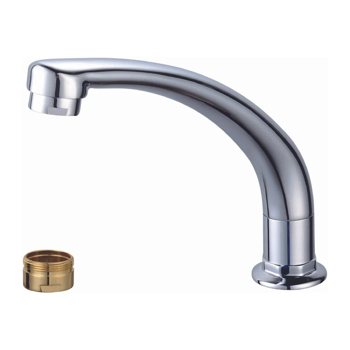 Shaw Mason Chrome Swivel Cast Sink Spout 9L/min - Brass - WELS 3 Star