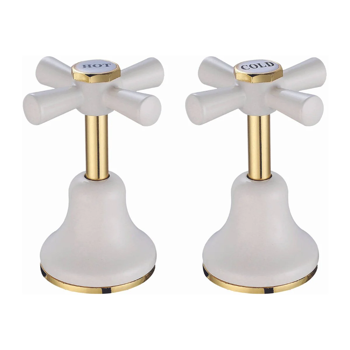 Shaw Mason Ivory Basin Top Assembly - Brass - 167mm x 105mm x 67mm - Durable