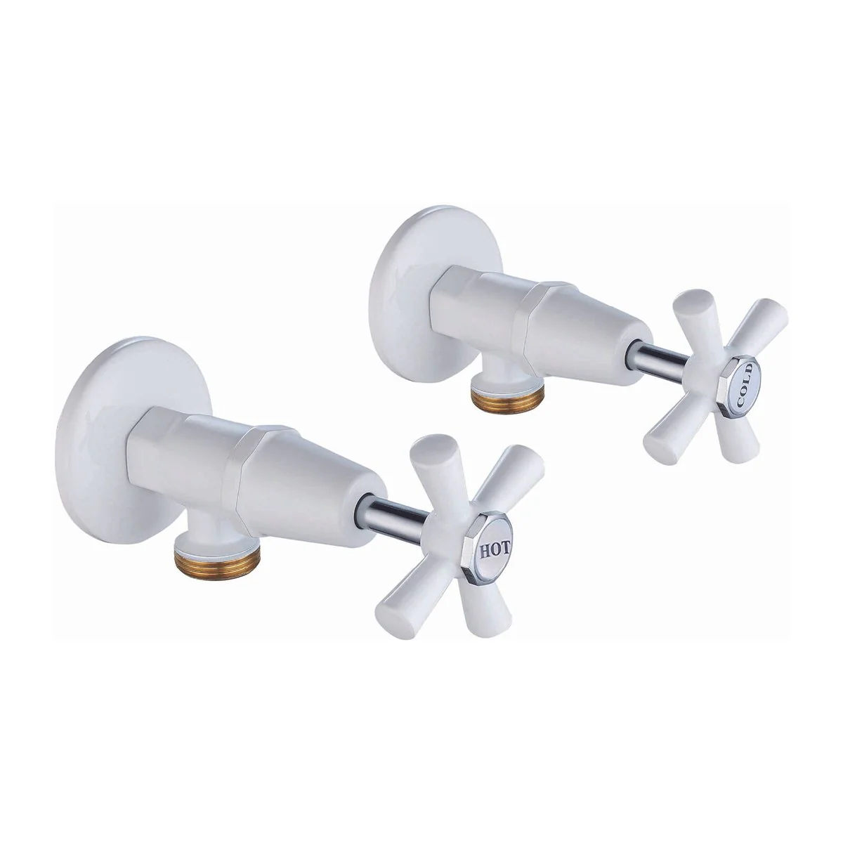 Shaw Mason Washing Machine Set - 150mm x 150mm x 70mm - White - Durable Brass