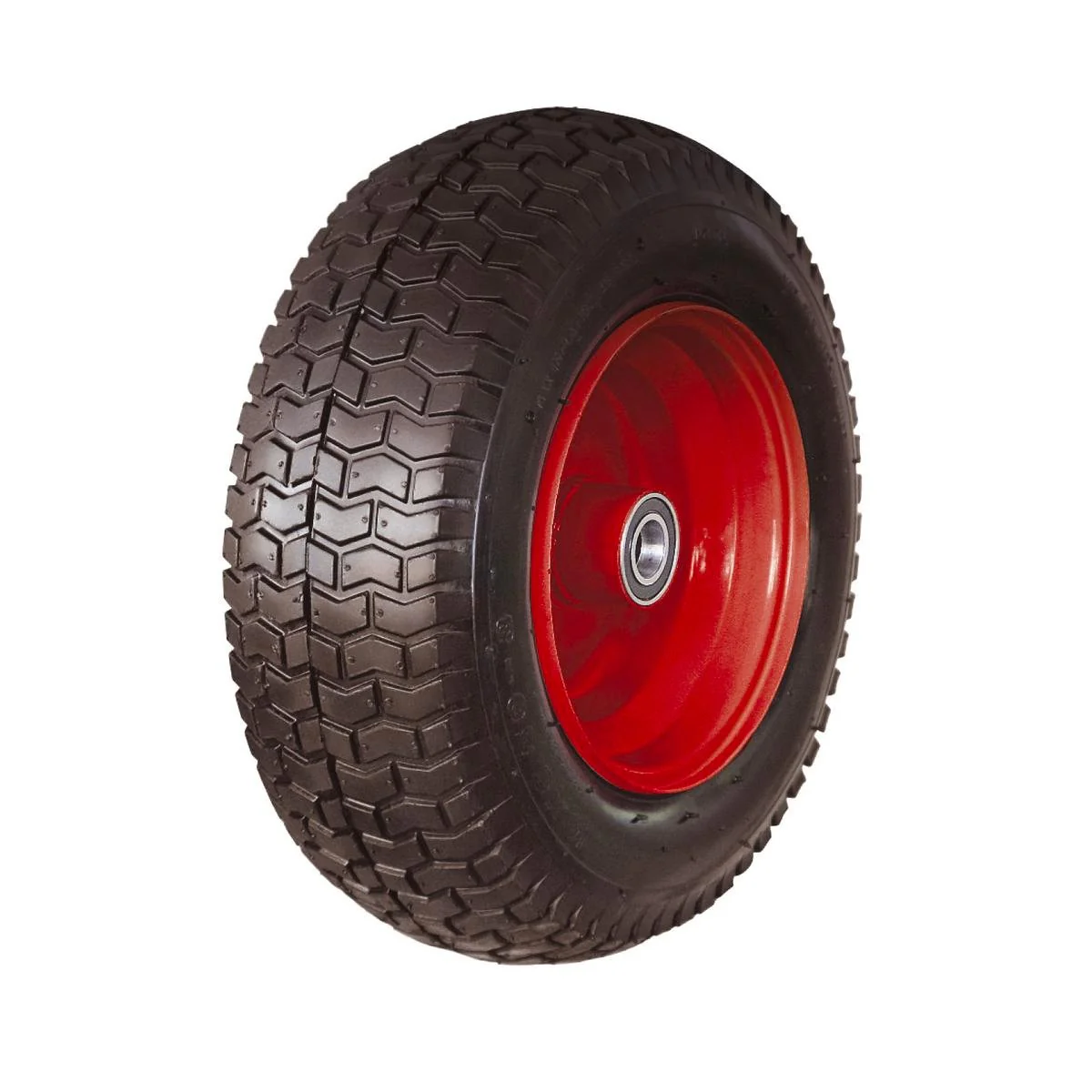 Sherlock 16 Wide Flat-Free Wheelbarrow Wheel - Steel - Durable - Stable