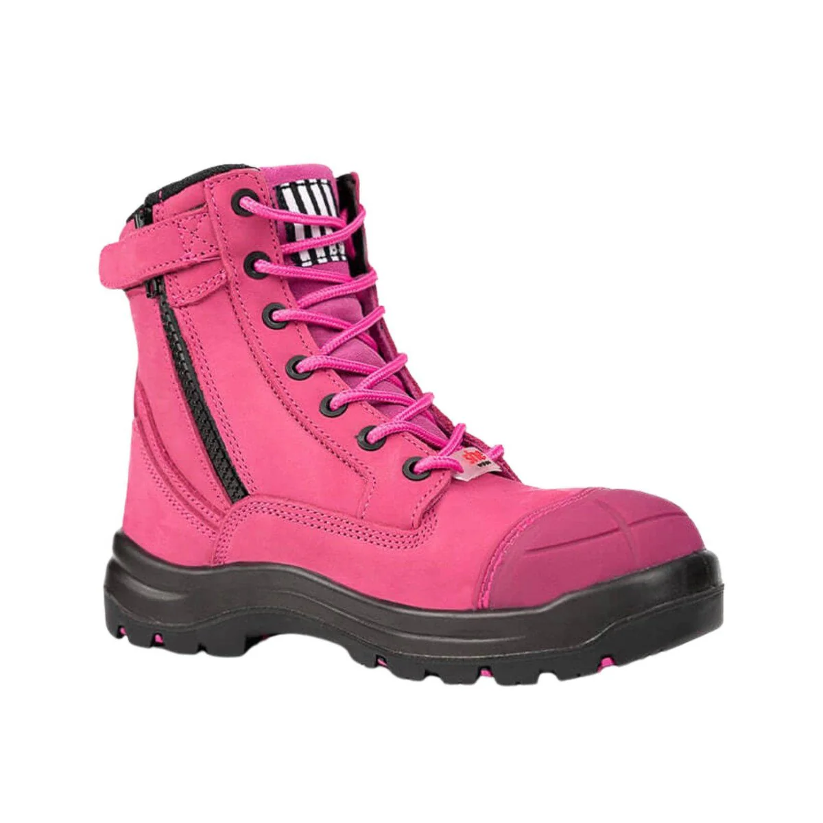 Shewear Achieves Hot Pink Womens Safety Workboots Size 7 - Lightweight - Comfortable - Image 2