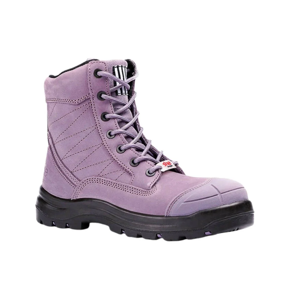 Shewear Achieves Purple Womens Safety Workboots Size 10 - Lightweight - Comfortable - Water-Resistant