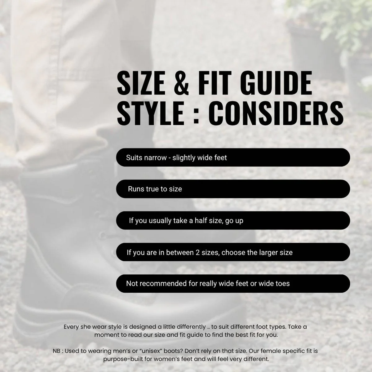 Shewear Considers Vegan Black Women's Safety Workboots Size 9 - Durable - Slip-Resistant - Image 5