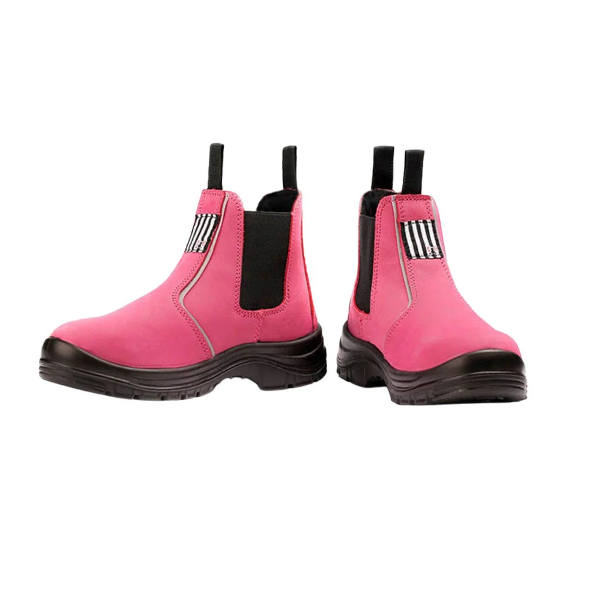 Shewear Inspires Pink Womens Safety Workboots Size 10 - Steel Toe - Lightweight - Nubuck Leather - Image 2