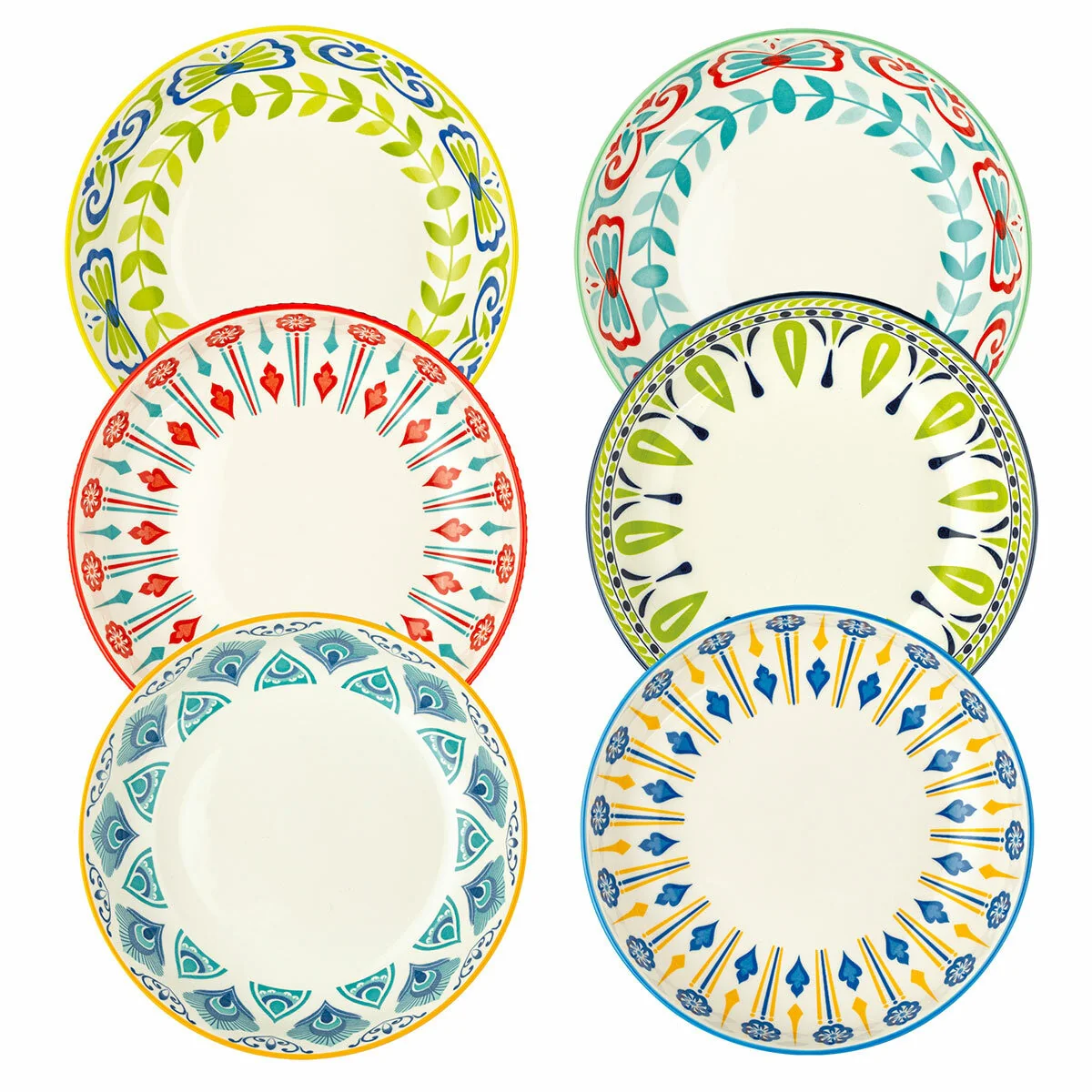 Signature Housewares Pasta Bowls 6 Piece Set 1,153ml Stoneware Stylish - Image 3