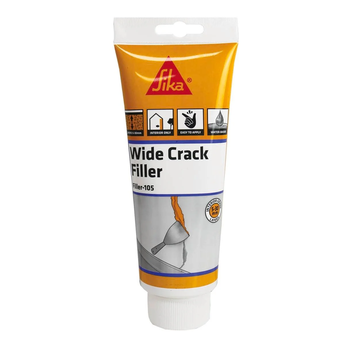 Sika 250ml Light Grey Filler 105 Coarse Surface Filler - Indoor Use