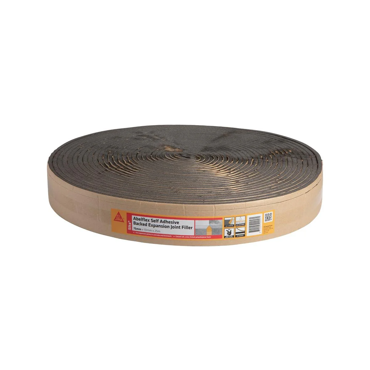 Sika Expansion Joint Filler - 10mm x 75mm x 25m - Polyethylene Foam - Lightweight