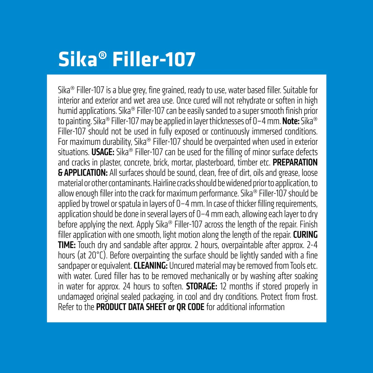 Sika Filler - 400ml - Water Based - Wet Area Use - Image 3