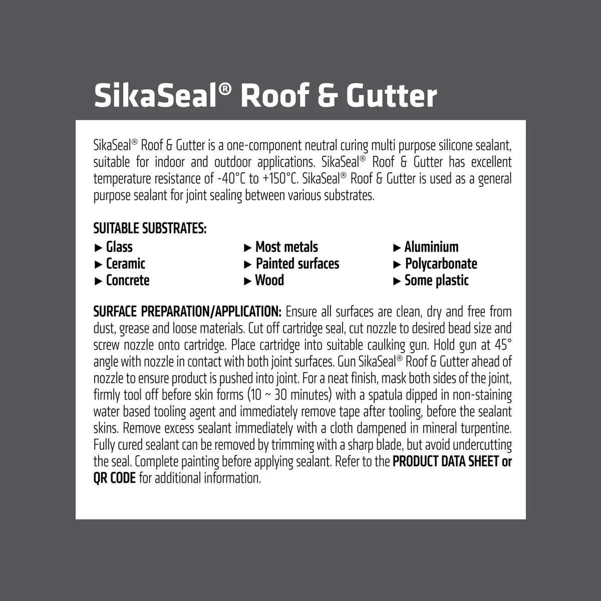 Sika Sikaseal Roof & Gutter - 300ml - Silicone - Waterproof Sealant - Image 3