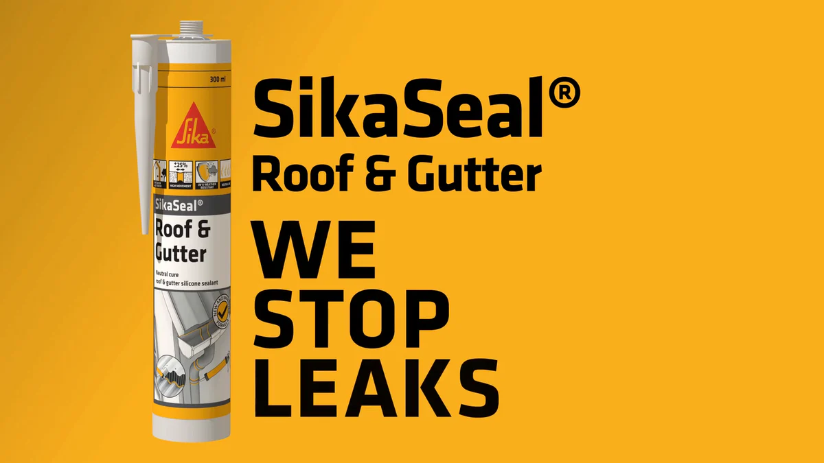 Sika Sikaseal Roof & Gutter - 300ml - Silicone - Waterproof Sealant - Image 5