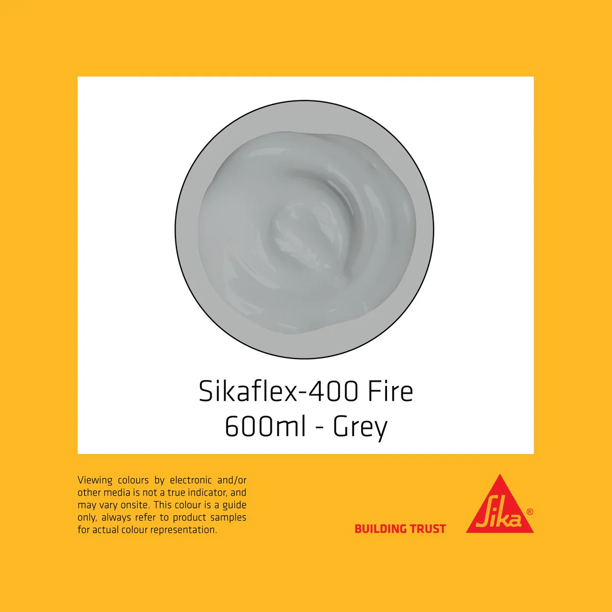 Sikaflex 400 Fire Polyurethane Sealant 600ml Grey - 4 Hours Fire Resistance - Image 4