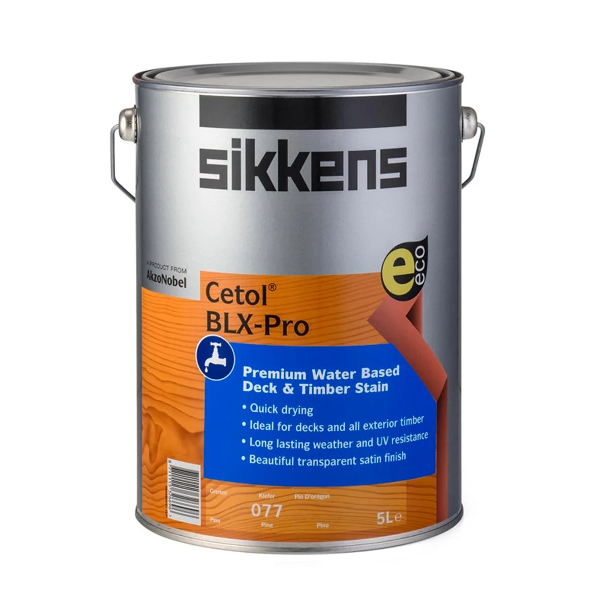 Sikkens 5L Pine Cetol BLX Pro Timber Stain - Water Based - Quick Drying