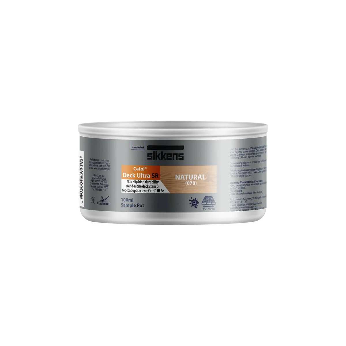 Sikkens Cetol Deck Ultra - 100ml Natural - Slip Resistant - 0.1L