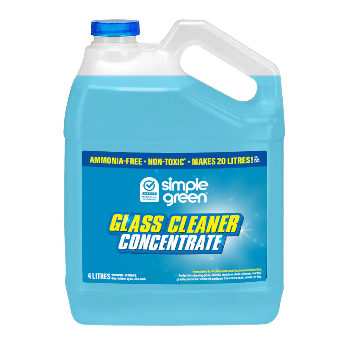 Simple Green Pro Grade Glass Cleaner Concentrate - 4L - Streak-Free